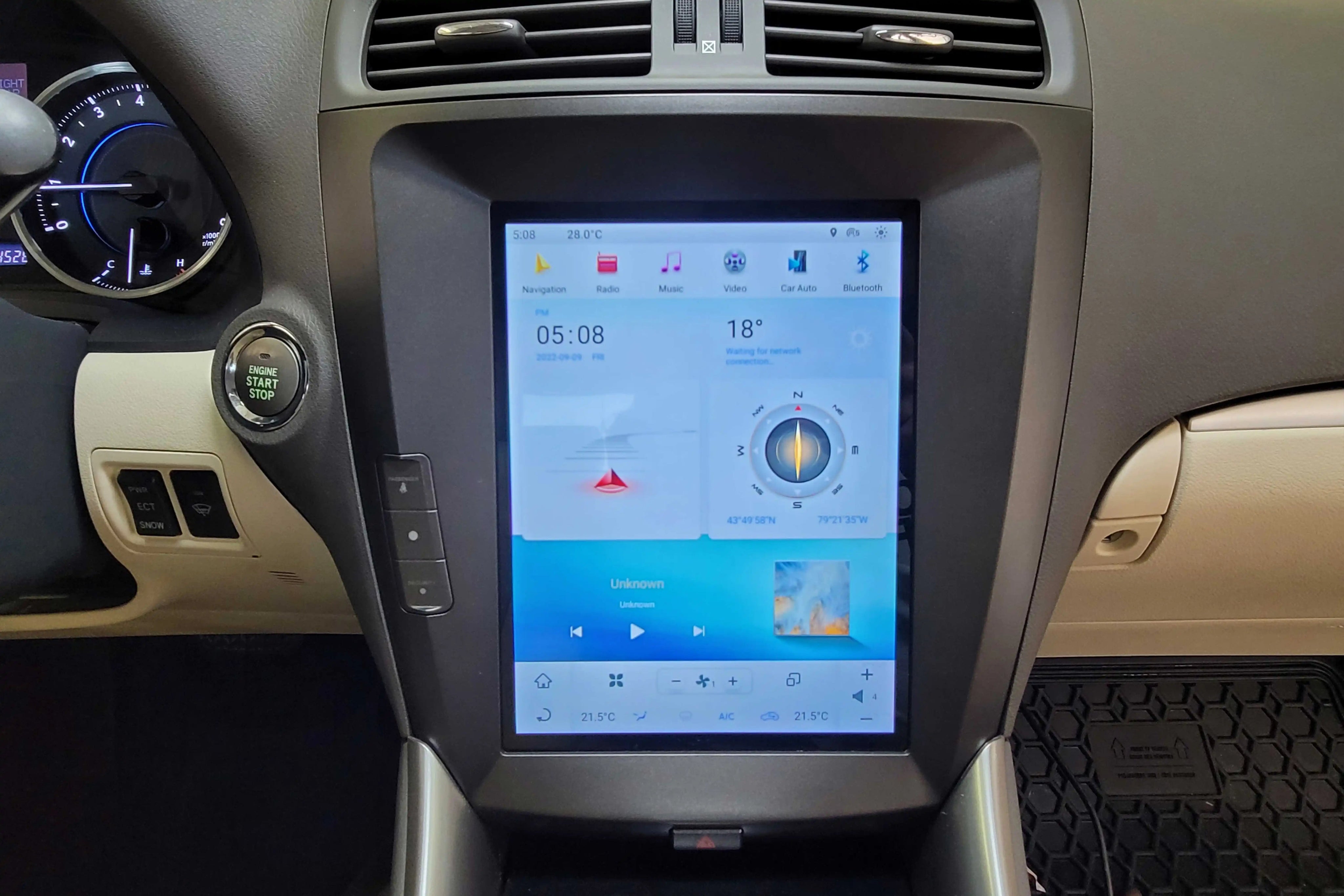 Lexus Android Screen Tesla Style Replacement (2004 - 2011) Lexus GS 