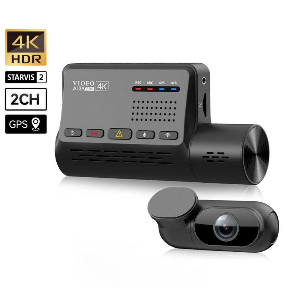 VIOFO A139 PRO 2CH 4K HDR Front and Rear Dashcam with SONY STARVIS 2 IMX678 Sensor
