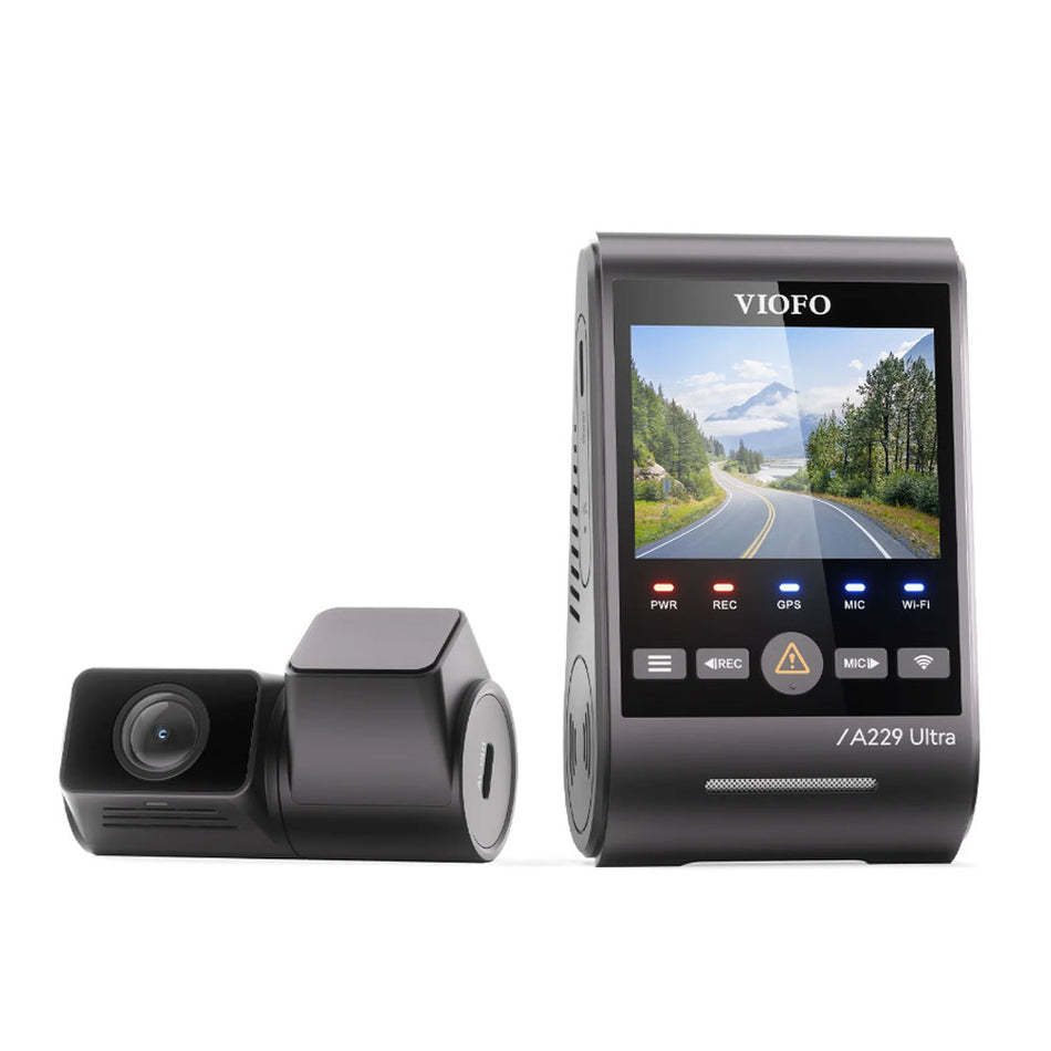 VIOFO A229 ULTRA 2CH 4K Front+4K Rear Dashcam with Dual Sony STARVIS 2 Sensors, 2-Channel 4K HDR, Ultra Fast 5GHz Wi-Fi & Precise GPS, Smart Voice Control