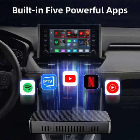 Play2Video Pro Wireless Apple CarPlay / Android Auto + YouTube Netflix IPTV Spotify YouTube Music (For Vehicle comes with Factory Wired Apple CarPlay) (CA400-S)