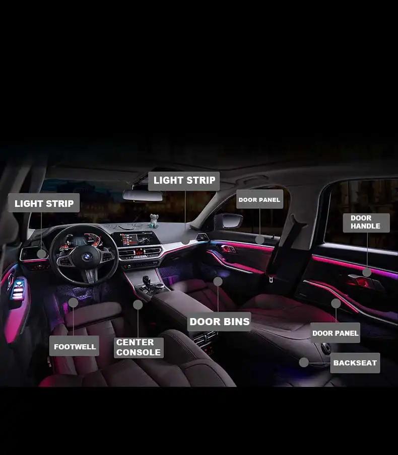 FULL AMBIENT LIGHTING Package BMW 3 Series (G20) enhance the interior ...