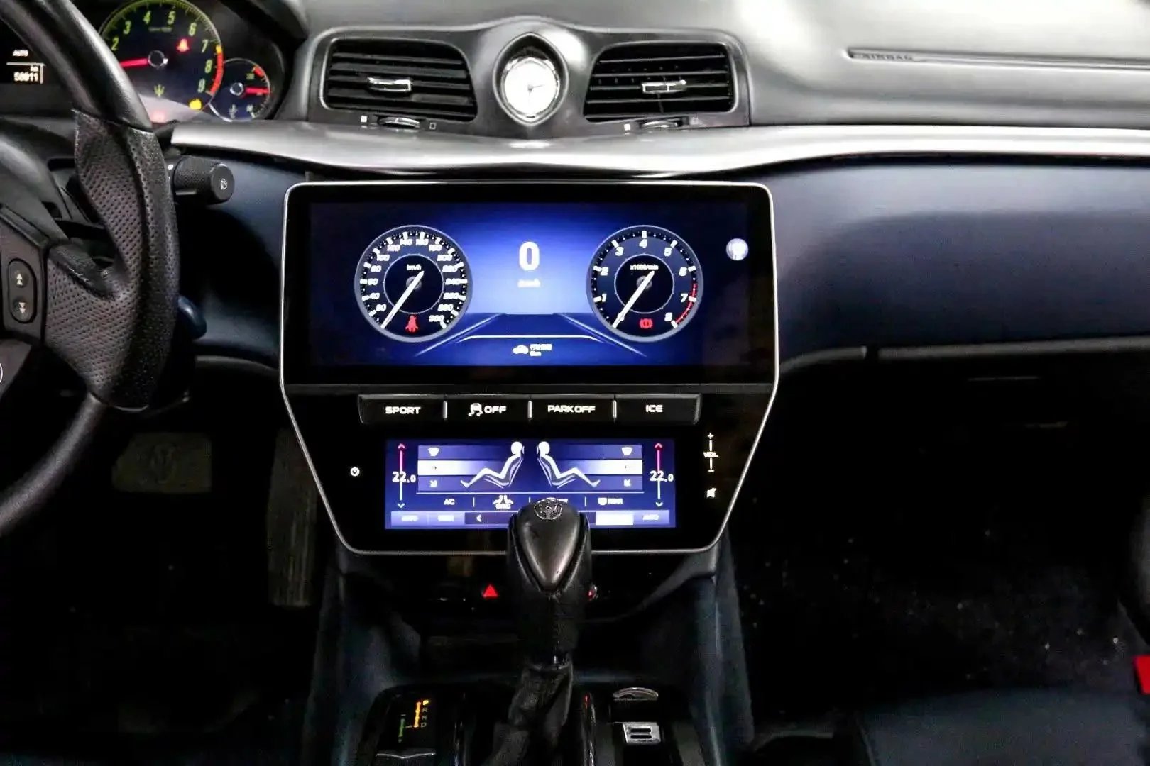 Maserati Android Screen with Digital Climate Control for GT / GC