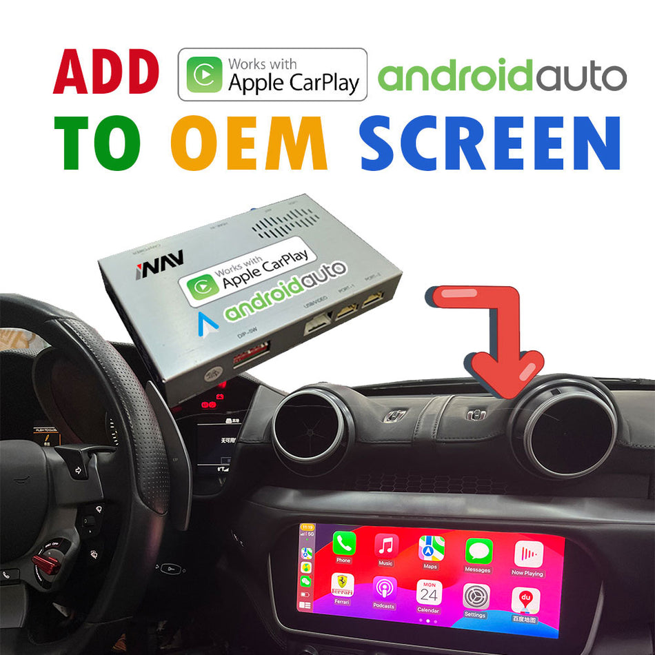 2018 – 2021 Ferrari CARPLAY AND ANDROID AUTO Video Interface