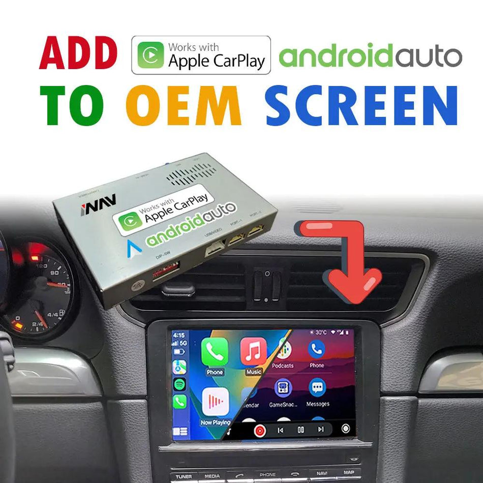 2012 – 2016 Porsche Cayman (PCM 3.1) CARPLAY AND ANDROID AUTO Video Interface (CA-PCM31)