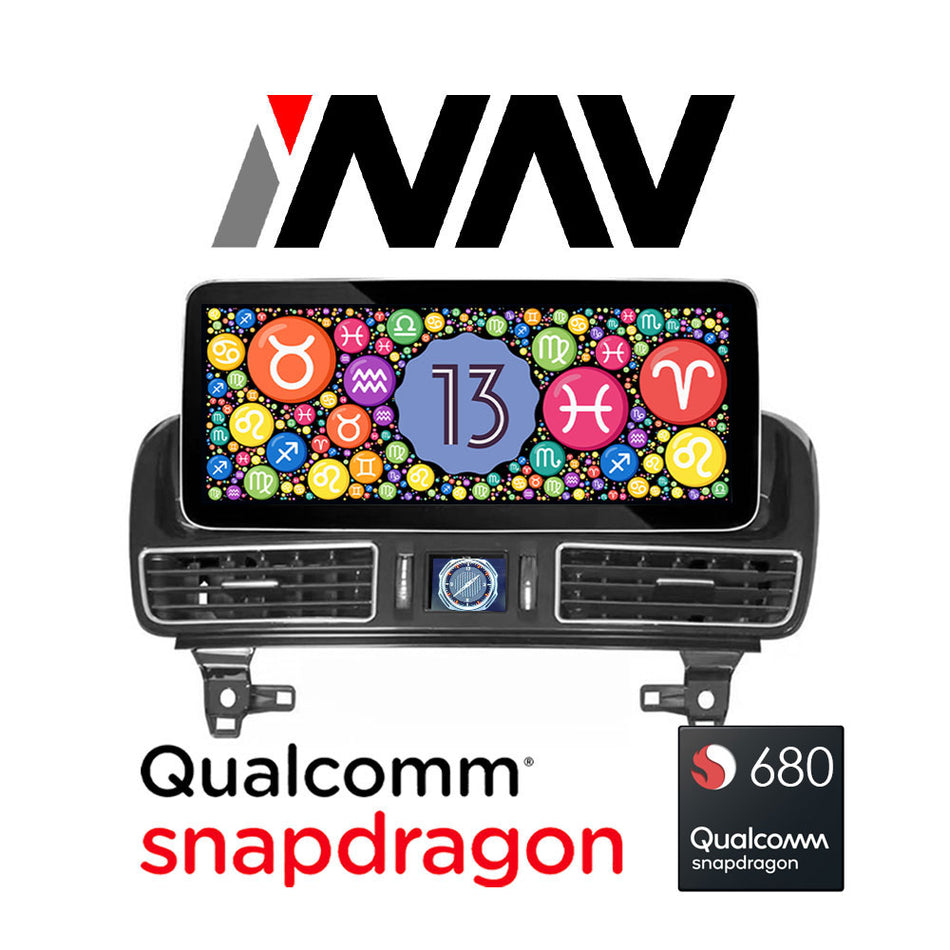 (PRO) 2013 - 2016 Mercedes Benz GL Class Original OEM FIT Replacement 12.3″ Mercedes Android Screen with OEM Fit Dash Vent Panel  | GPS | WIFI | BT | A2DP | USB MULTIMEDIA | Built-in Apple CarPlay Android Auto