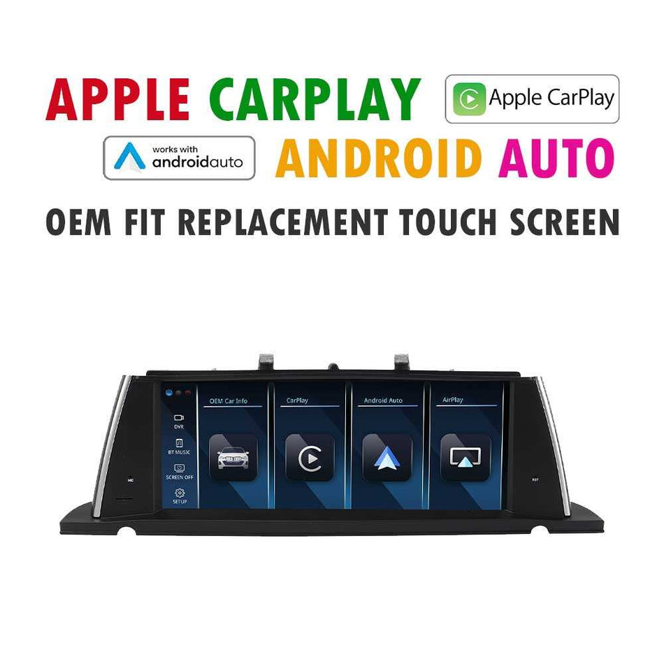 (PRO Lite) 2009 - 2017 BMW 5 Series F07 Replacement 10.25″ In Dash BMW Screen | Built-in Apple CarPlay Android Auto | USB Multimedia System