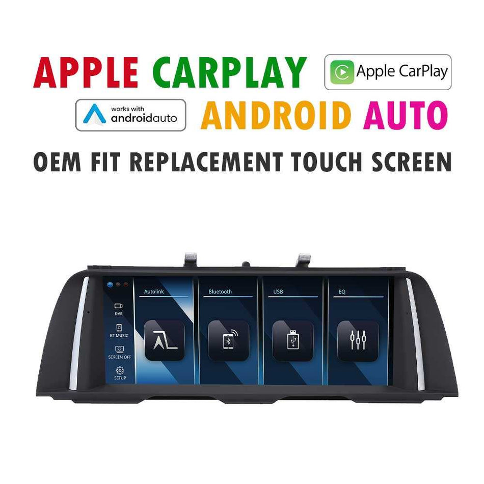 (PRO Lite) 2010 - 2016 BMW 5 Series F10 F11 Replacement 10.25″ In Dash BMW Screen | Built-in Apple CarPlay Android Auto | USB Multimedia System