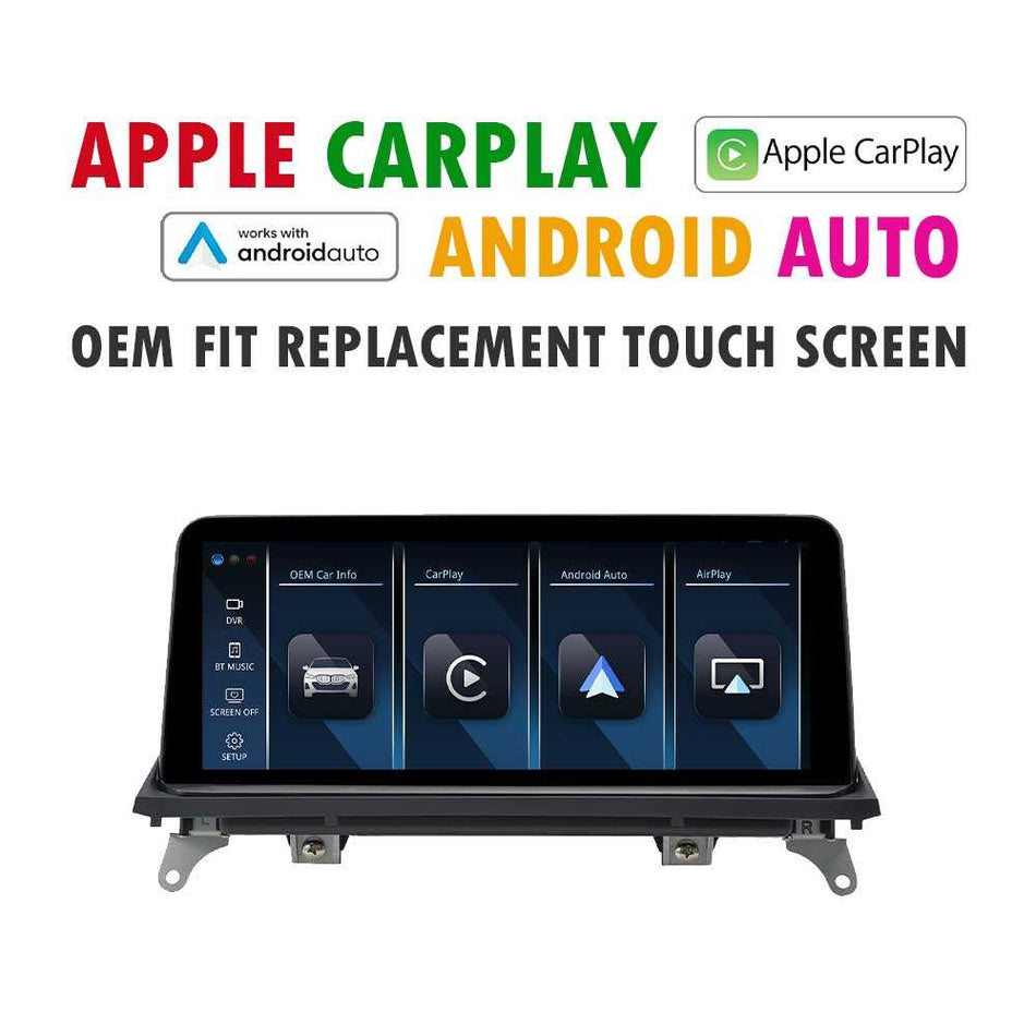 (LINUX) 2010 - 2014 BMW X6 E71 Replacement 10.25″ / 12.3" BMW Screen | Built-in Apple CarPlay Android Auto | USB Multimedia Original CIC System