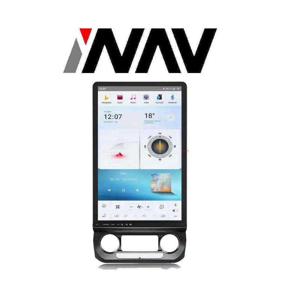 (2015 - 2020) Ford F150 Tesla Style 16.8" Ford Android Screen Replacement | GPS | WIFI | BT | A2DP | USB Multimedia