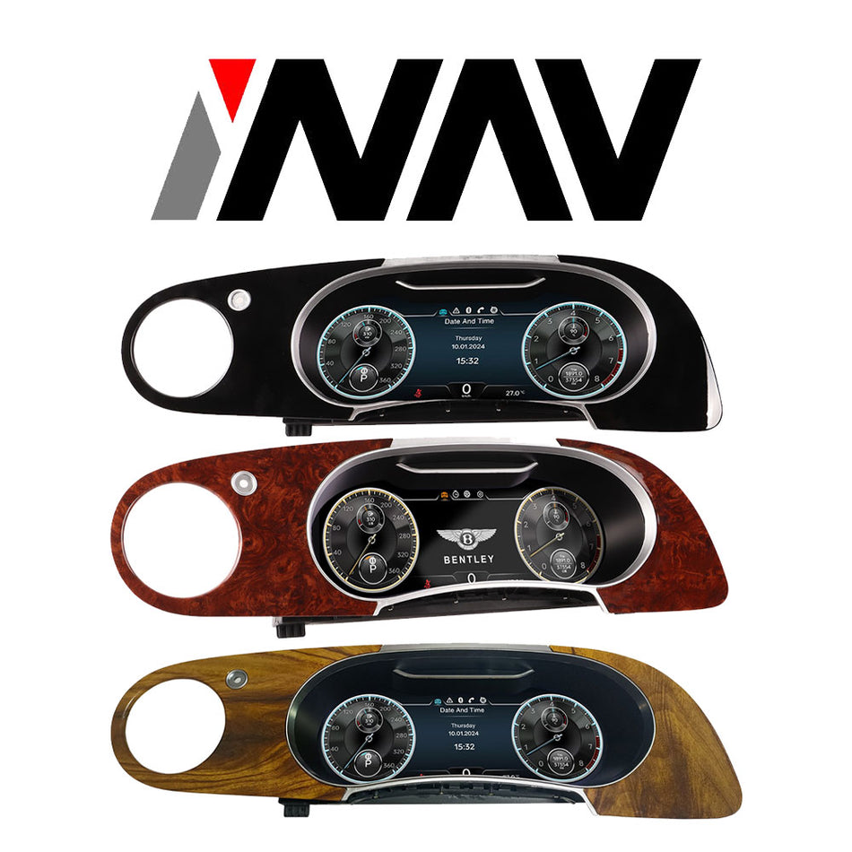 2005 - 2011 Bentley Flying Spur / Continental GT OEM FIT Digital Dashboard Gauge Cluster