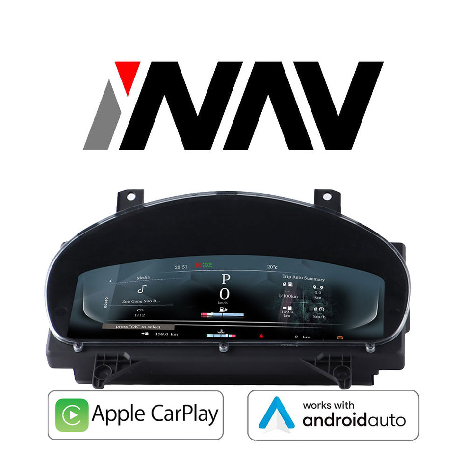 2010 - 2015 Jaguar XJ / XJL OEM FIT Digital Dashboard Gauge Cluster with Built-in Apple CarPlay / Android Auto