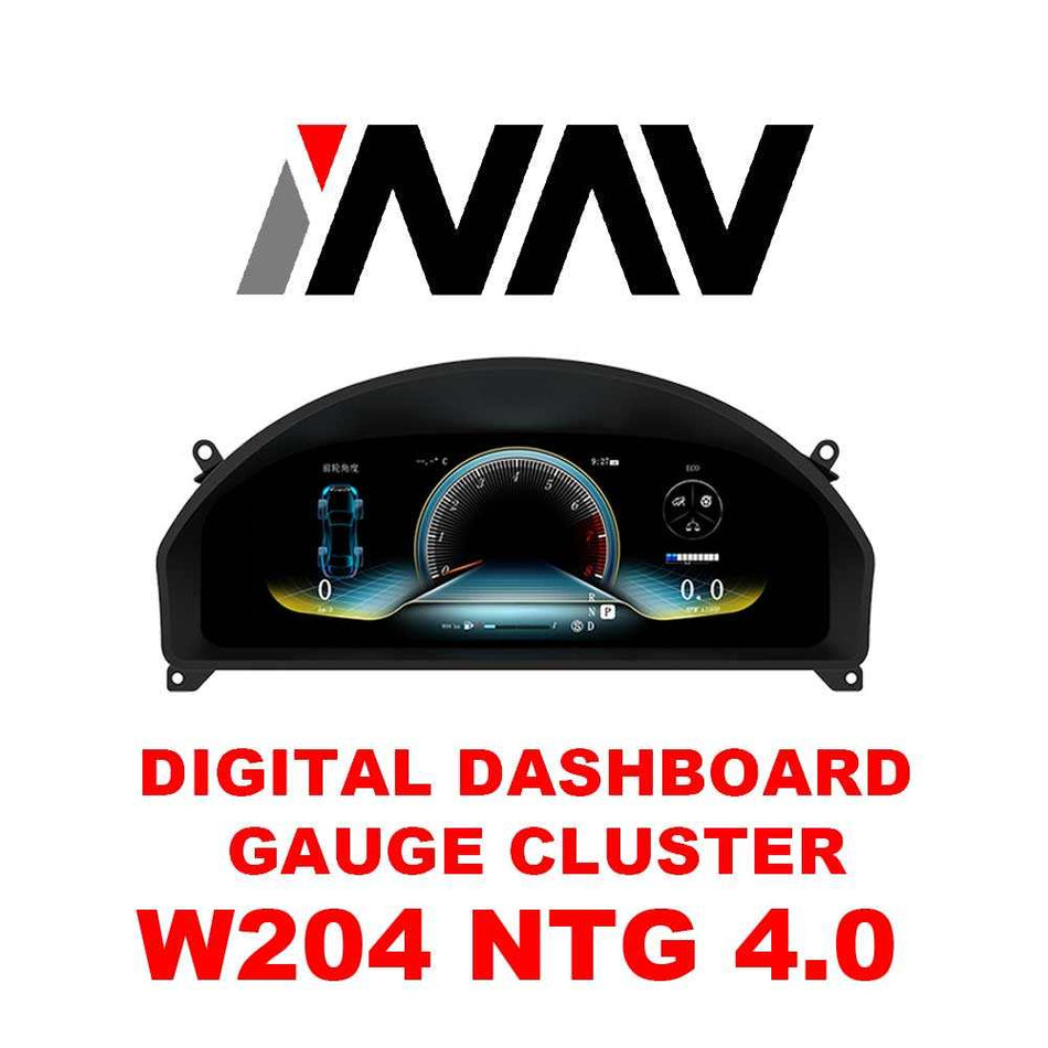 2008 - 2011 Mercedes Benz C Class W204 OEM FIT Digital Mercedes Digital cluster Dashboard Gauge Cluster