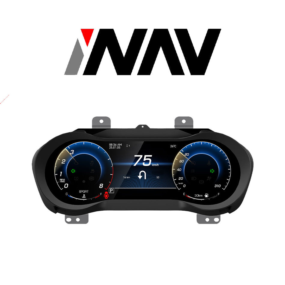 (PRO) 2014 - 2020 Maserati Ghibli OEM FIT Digital Dashboard Gauge Cluster