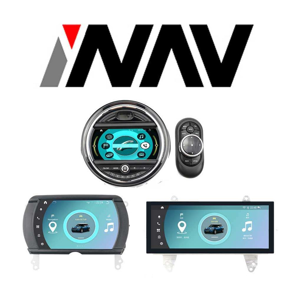 (2015 - 2018) MINI Cooper INAV Replacement Screen Android | GPS | WIFI | BT | A2DP | USB Multimedia