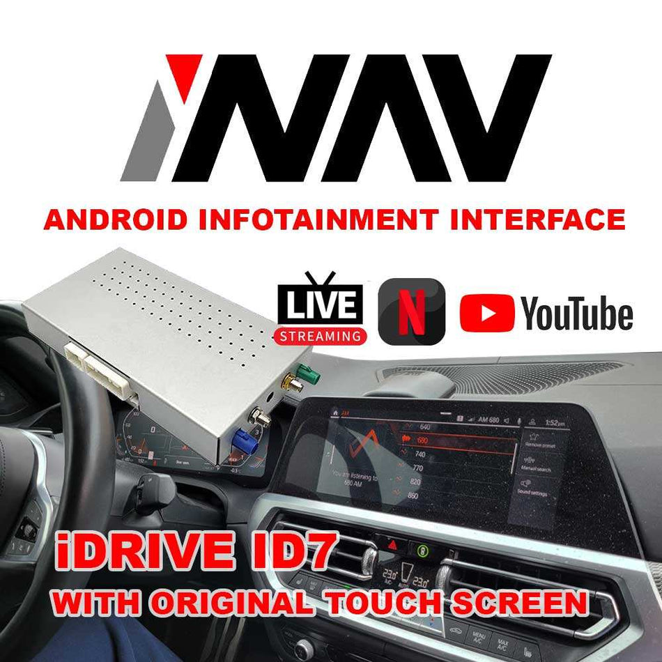 BMW Android Infotainment Interface for Original iDRIVE ID7 TOUCH SCREEN | Built-in Apple CarPlay Android Auto