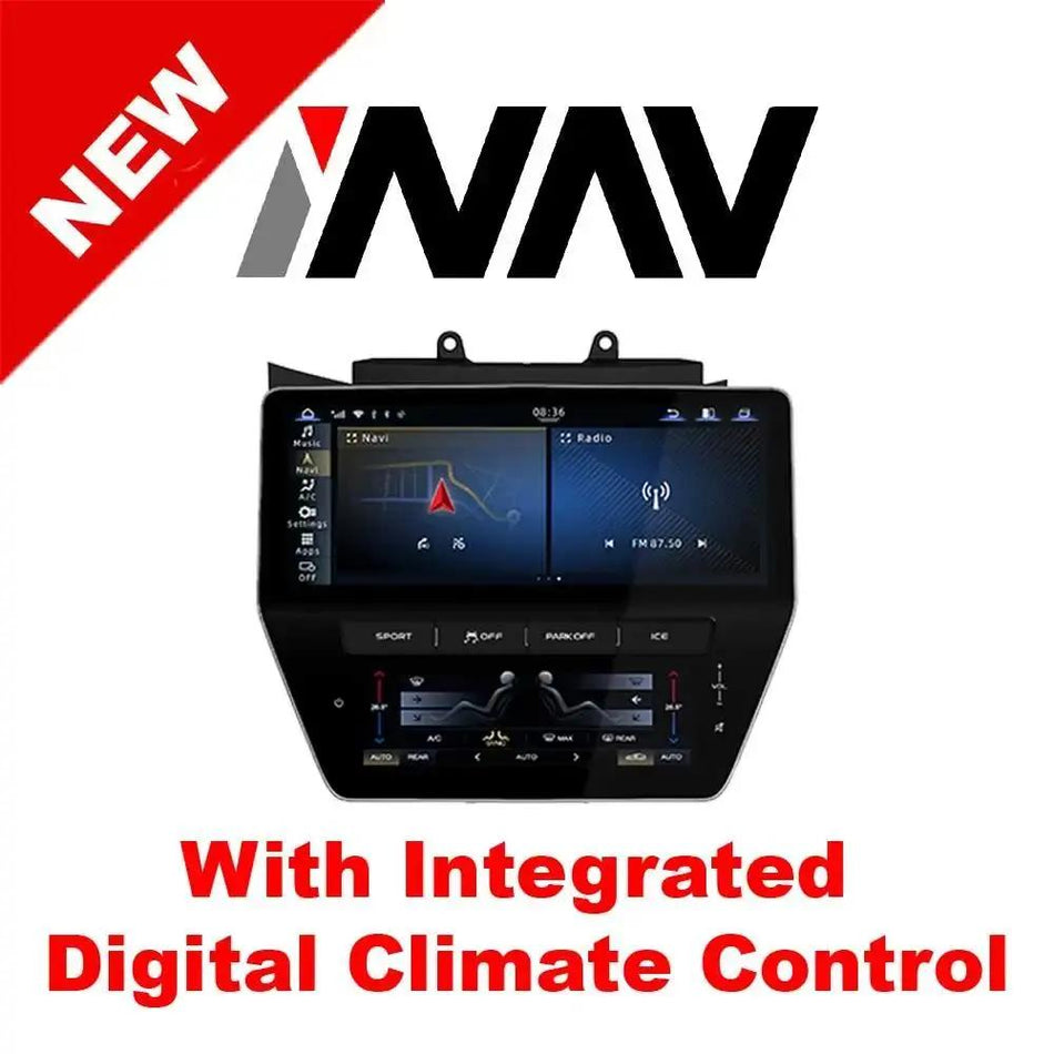 Maserati Android Screen with Digital Climate Control for GT / GC