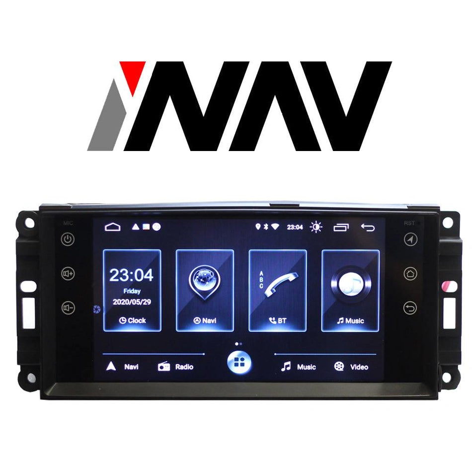 2008 - 2020 Jeep Wrangler In-Dash Android GPS Navigation Bluetooth Radio