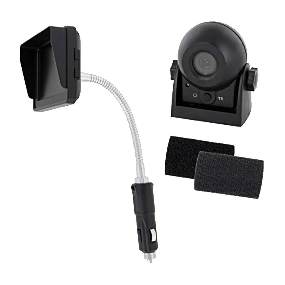 Externally Mounted Rear Camera Heavy Duty Wireless Universal Rear View Camera with Monitor & Magnetic ...