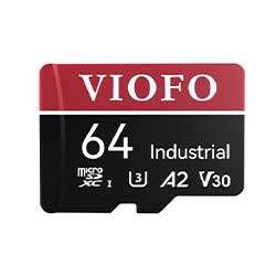 VIOFO 64GB INDUSTRIAL GRADE MICROSD CARD, U3 A2 V30 HIGH SPEED MEMORY CARD WITH ADAPTER, SUPPORT ULTRA HD 4K VIDEO RECORDING